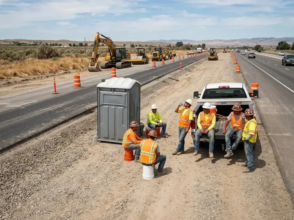 highway-road-construction-crew-007 — frequently asked questions, Porta Potty and Restroom Rentals in Hannahs Mill, GA
